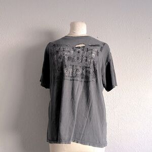 TapOut Dark Gray Slashed Tshirt Size Large